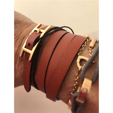 bracelet en cuir femme hermes